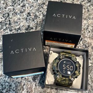 Activa X Invicta Digital Men's Watch - 56mm, Camouflage, Green